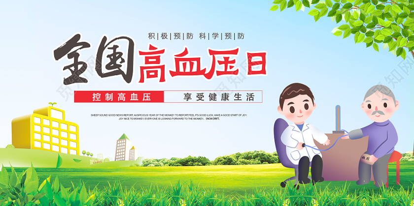 全国高血压日宣传展板