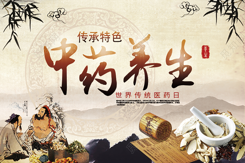 封面中药养生世界传统医药日微信公众号用图