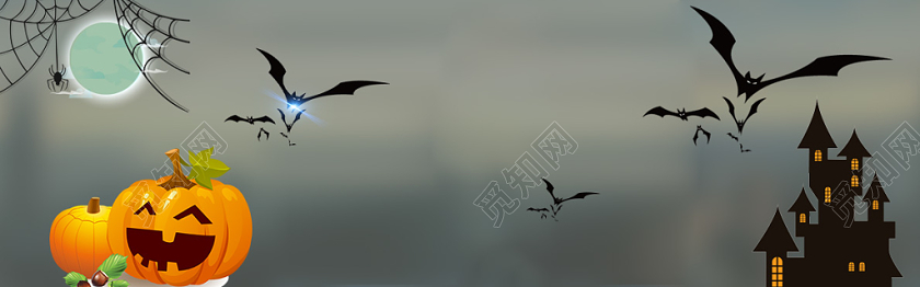 大气创意万圣节宣传电商淘宝banner