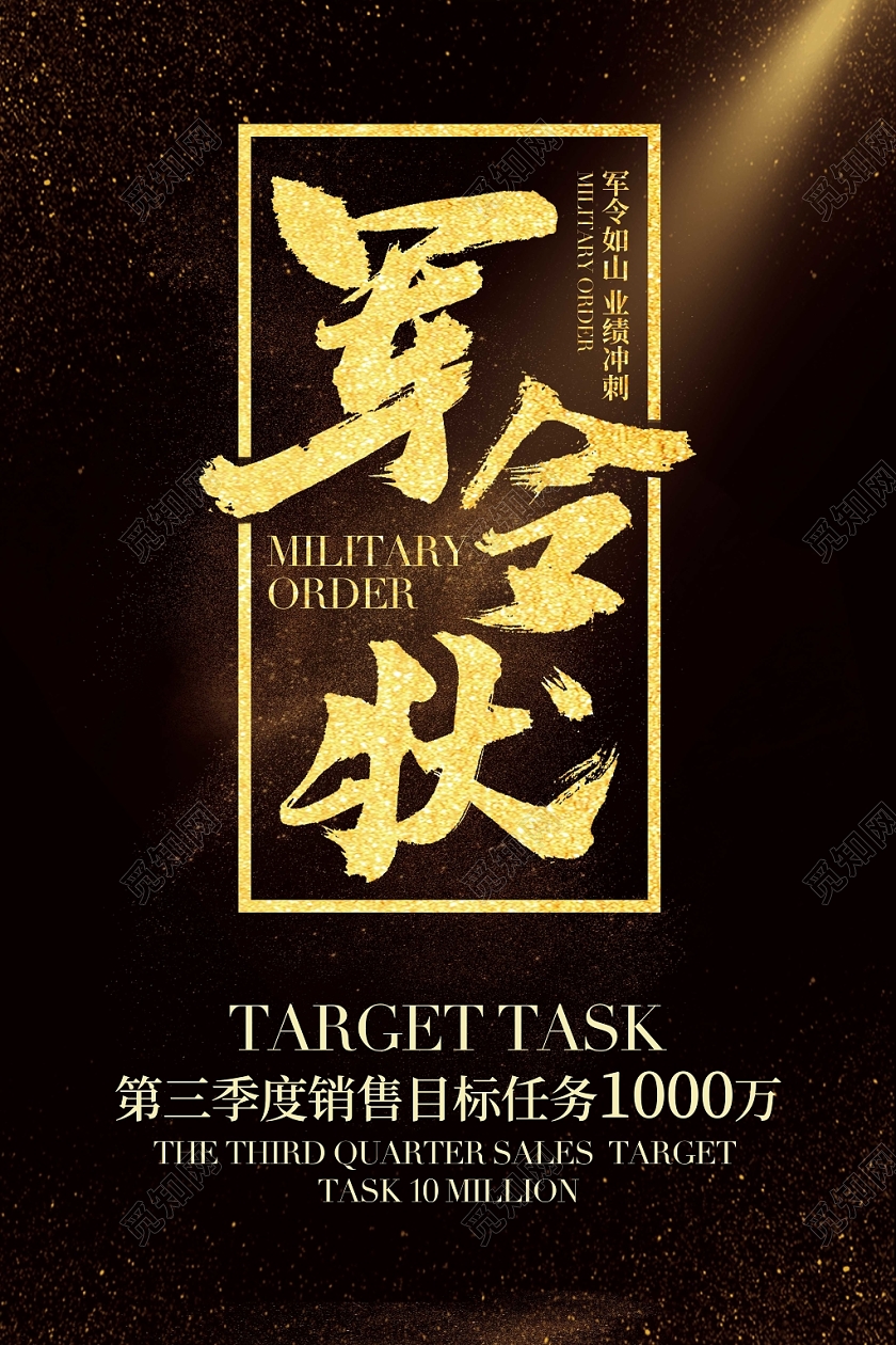 喜报战报捷报贺报企业业绩目标军令状海报