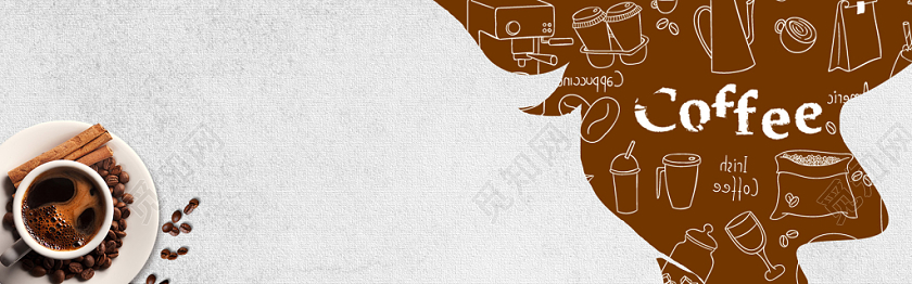 咖啡节电商banner 对比风格 抹茶咖啡