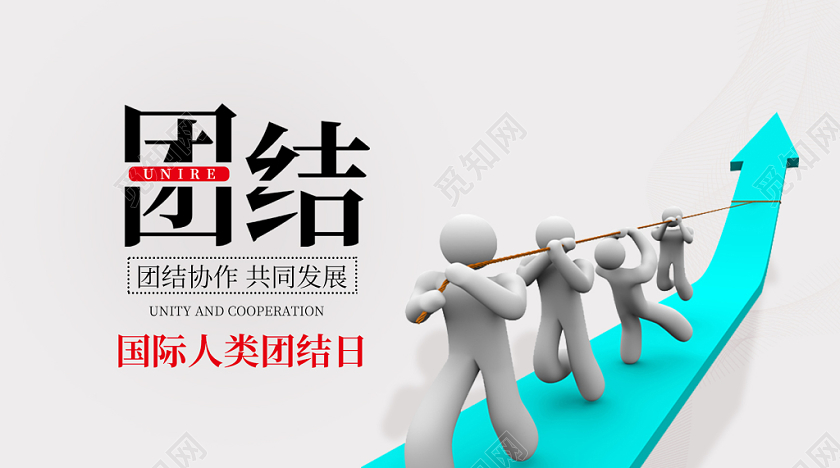 国际人类团结日公众号首页图宣传