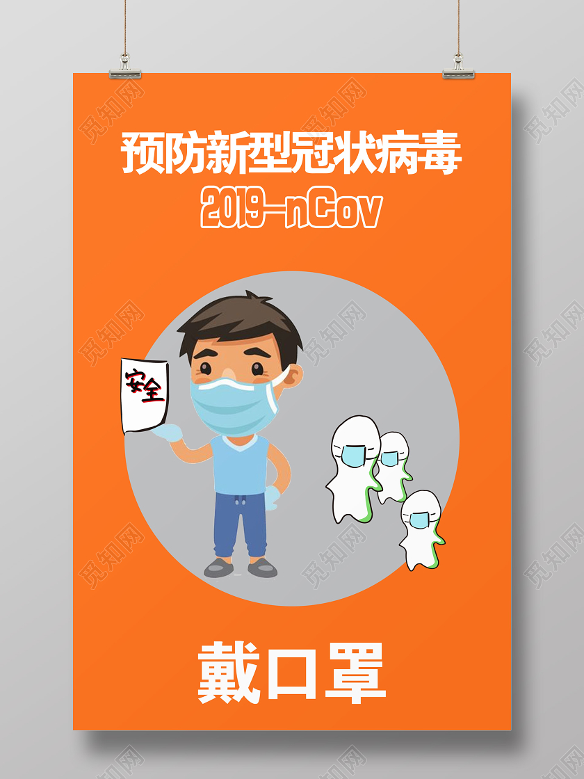 带口罩戴口罩预防新型冠状肺炎武汉加油卫生医护人员口罩医疗用