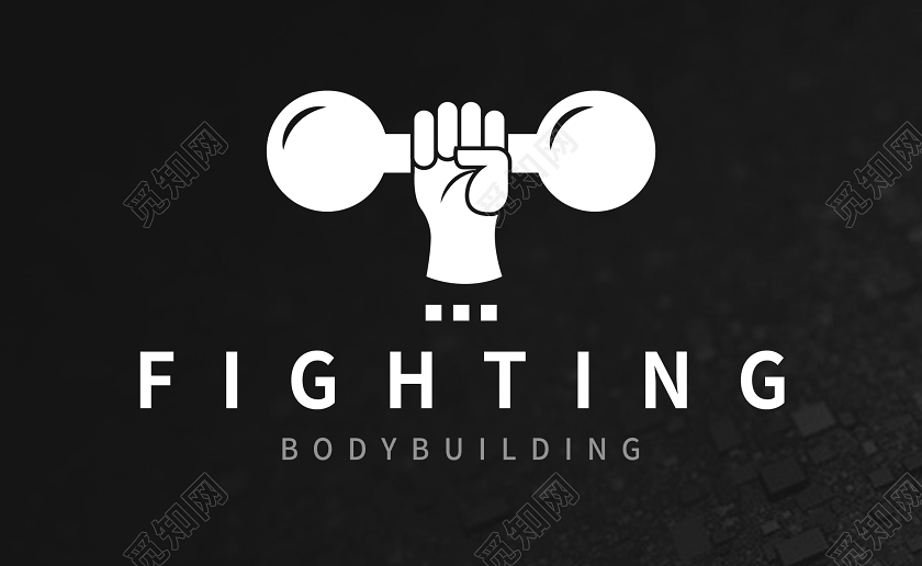 黑白简约大气运动健身教练名片设计健身名片