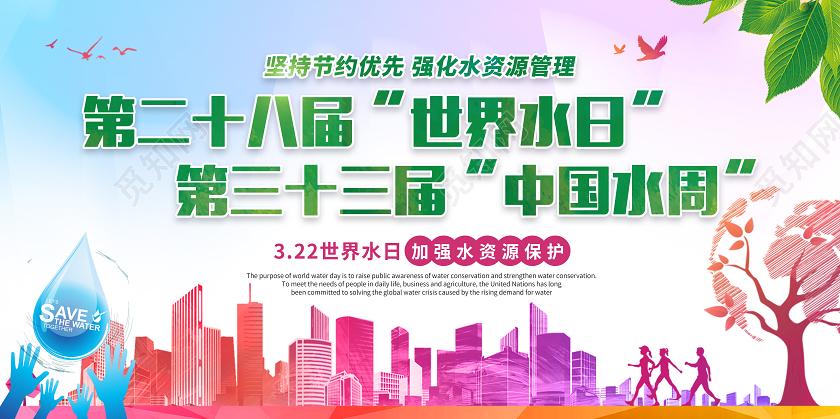 世界水周中国水周水资源宣传模板