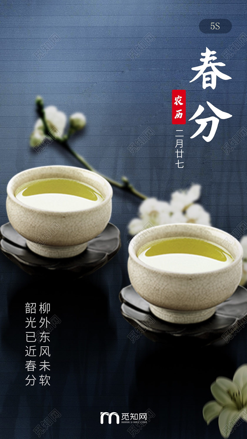 简约大气春分二十四节气节气春分uih5