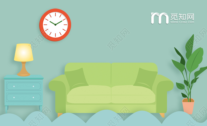 绿色小清新装修名片