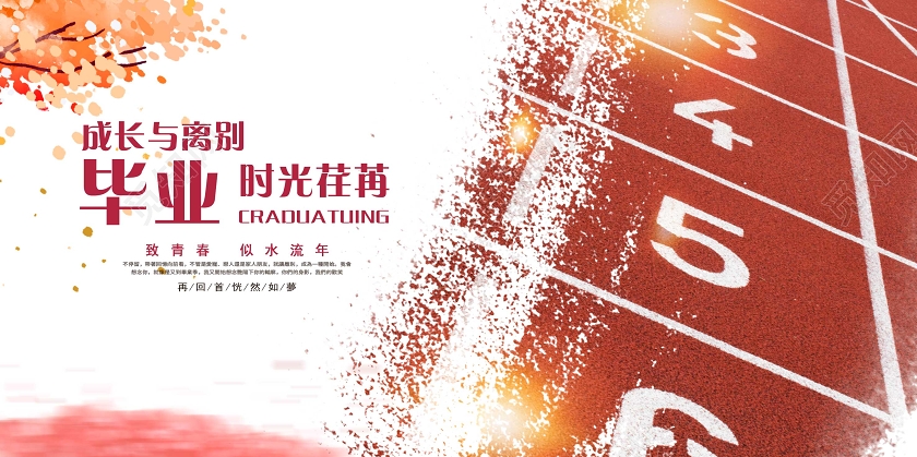 毕业季毕业简约风致青春青春不散场毕业季宣传海报展板