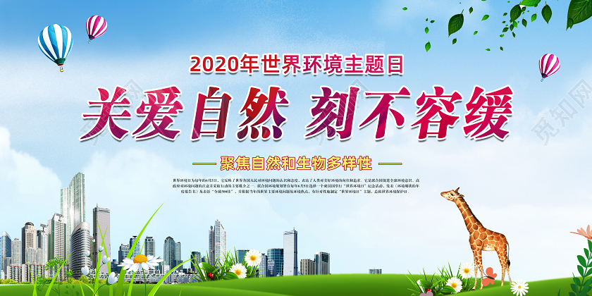 2020世界环境主题日地球日模板
