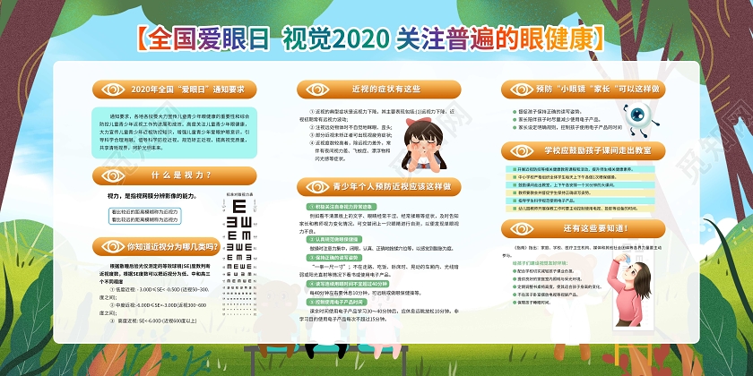 2020全国爱眼日宣传展板