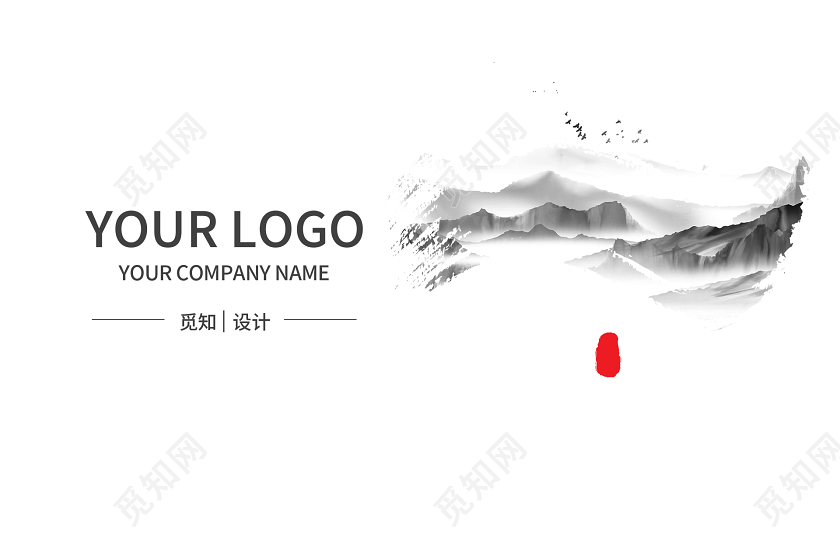 简约大气古风房地产名片