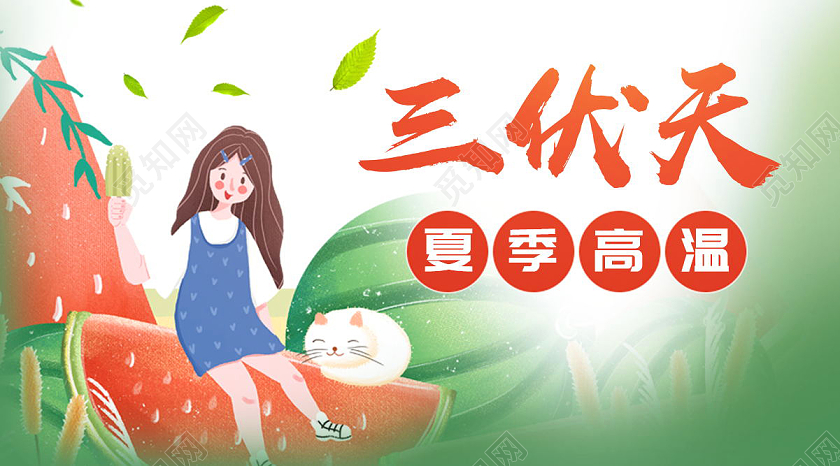 三伏天高温预警微信首图