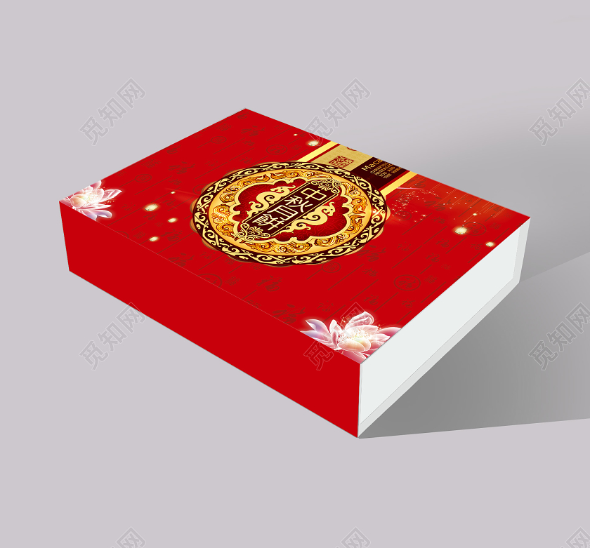 中秋包装红色喜庆中秋月饼中秋节包装礼盒