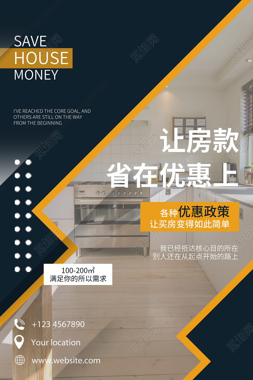 高端大气上档次房地产销售海报