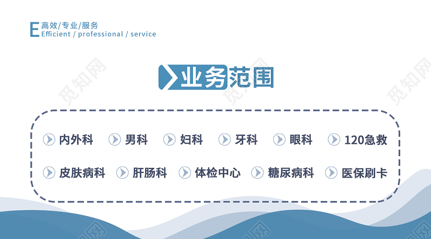 蓝白渐变简约卡通医院医生个人名片设计