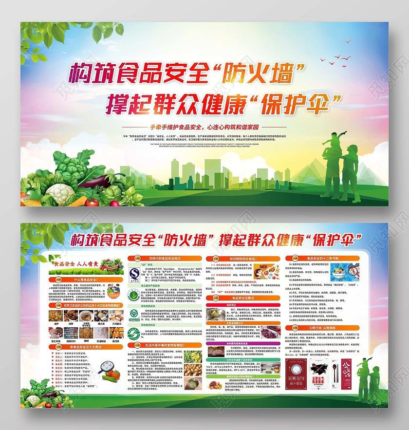 构筑食品安全防火墙撑起群众健康保护伞宣传栏