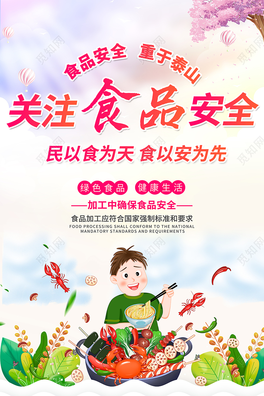 2020关注食品安全海报设计