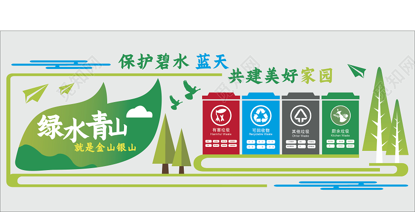 绿色环保环保文化墙文化墙