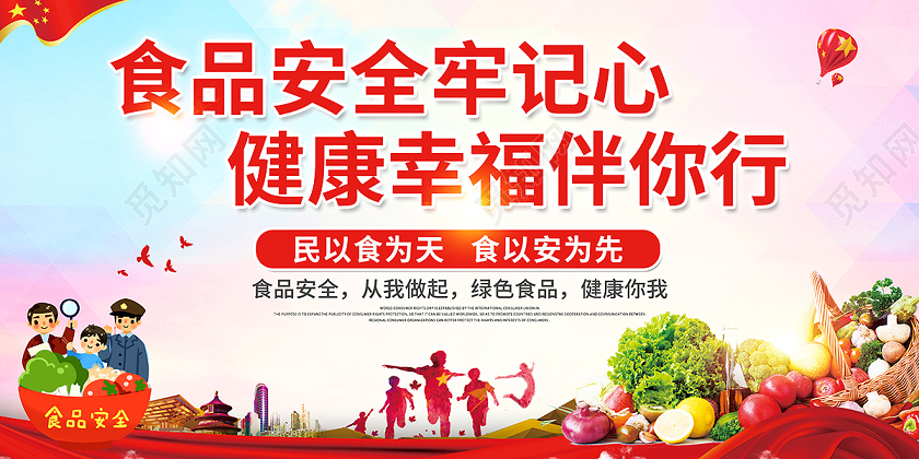 2020关注食品安全展板设计