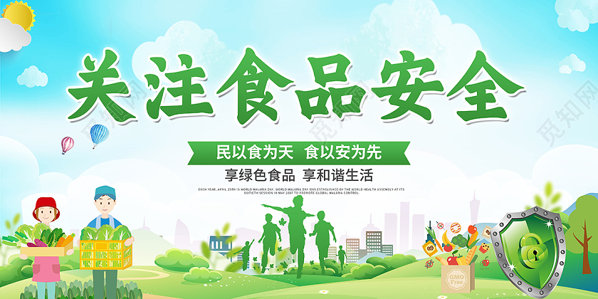 2020关注食品安全展板设计