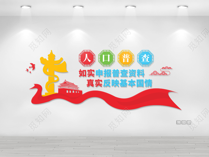 第七次全国人口普查文化墙