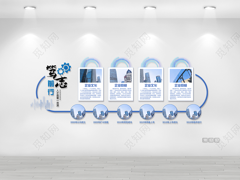 简约大气科技文化墙