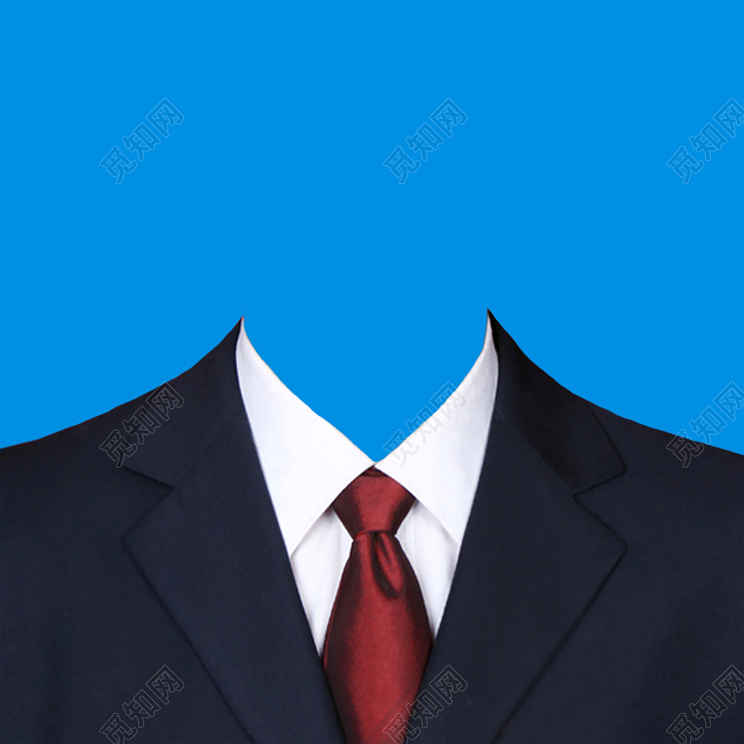 男士西装证件照模板个性职业