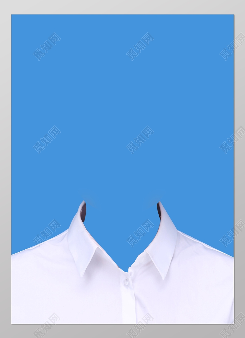 女士西装证件照模板唯美清新