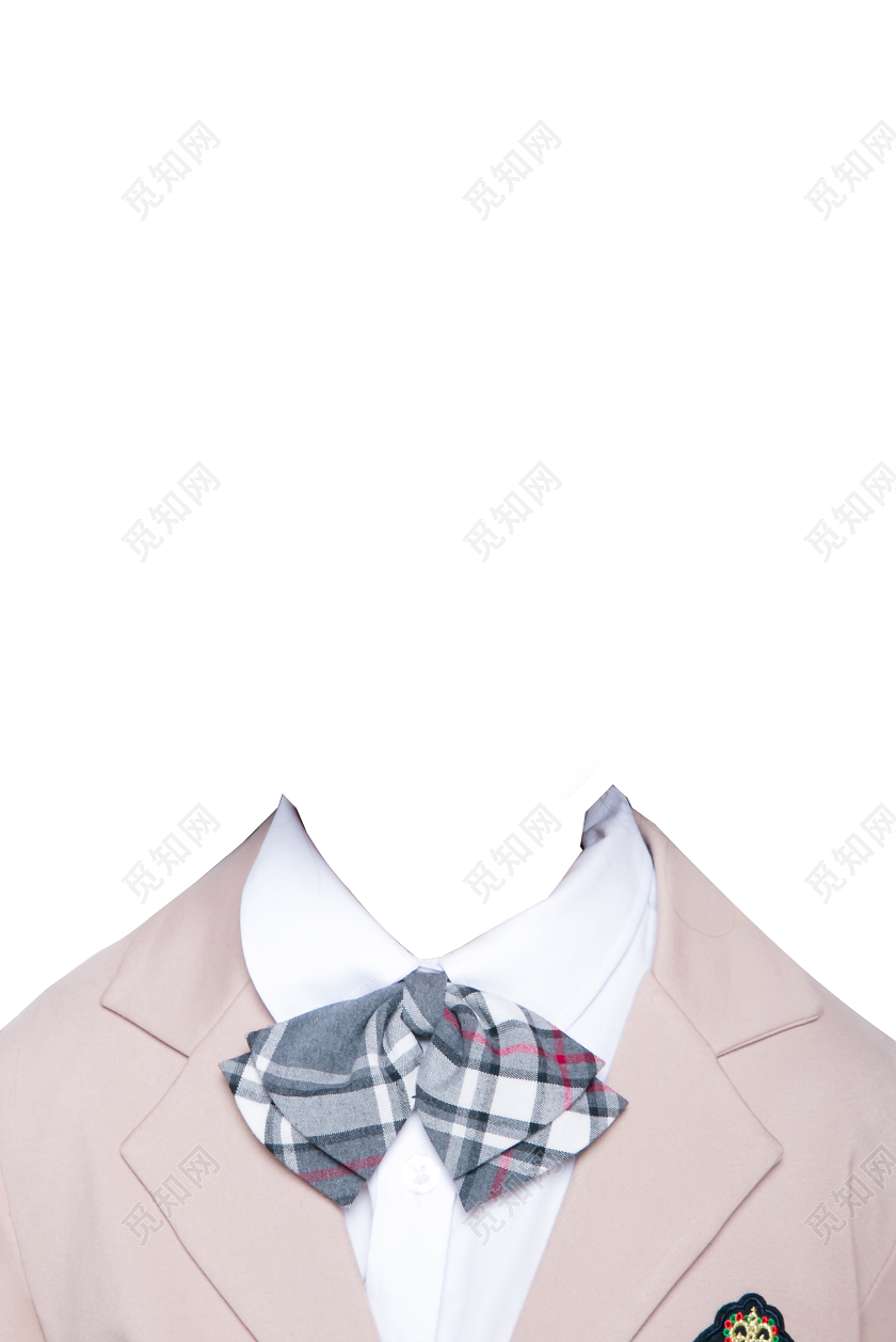 女士西装证件照模板个性端庄