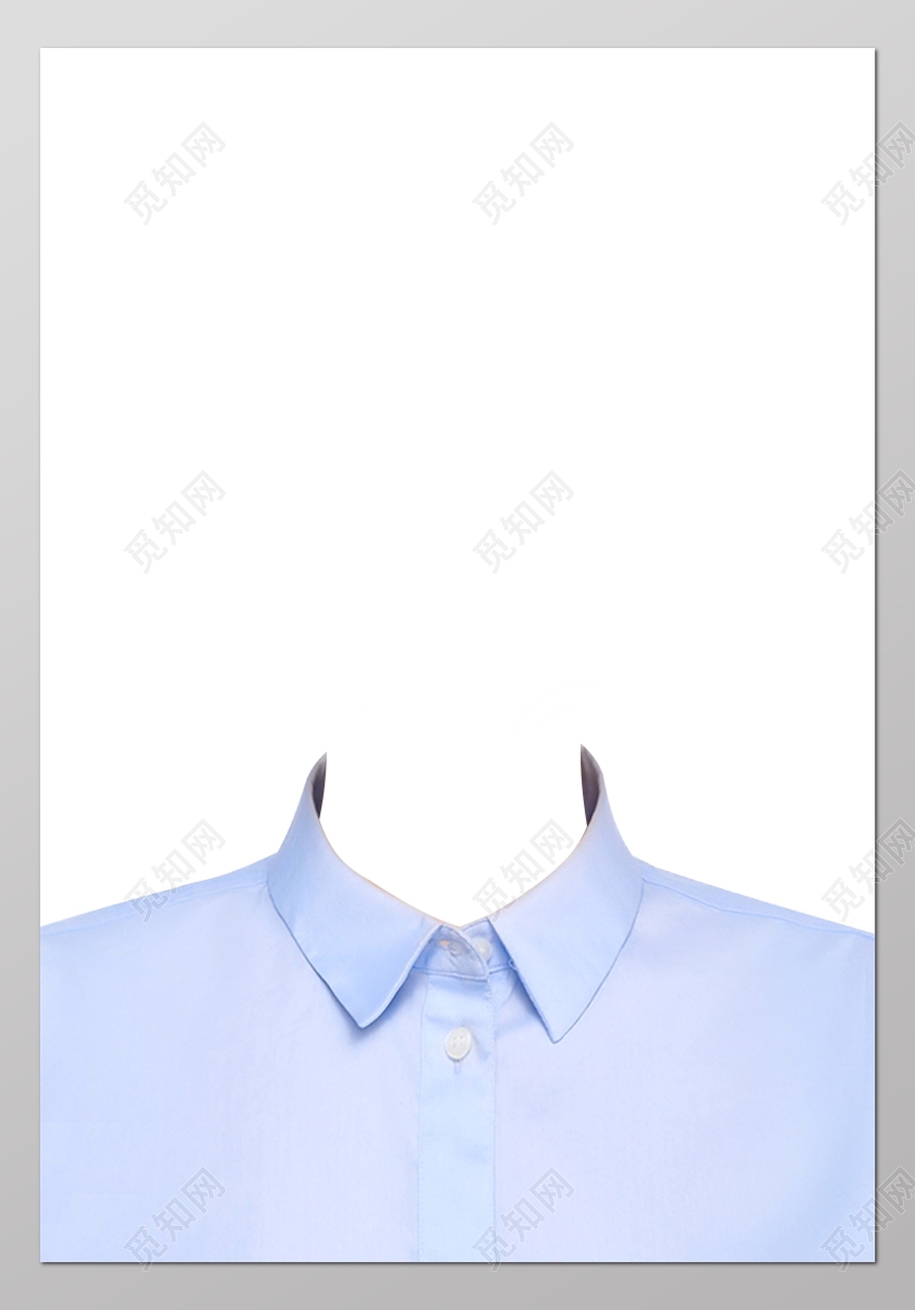 女士西装证件照模板清新自然