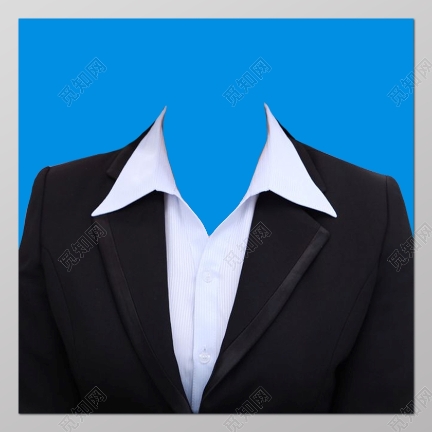 女士西装证件照模板整洁利落