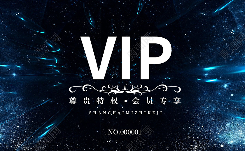 黑色大气vip尊贵特权会员专享会员卡黑色会员卡