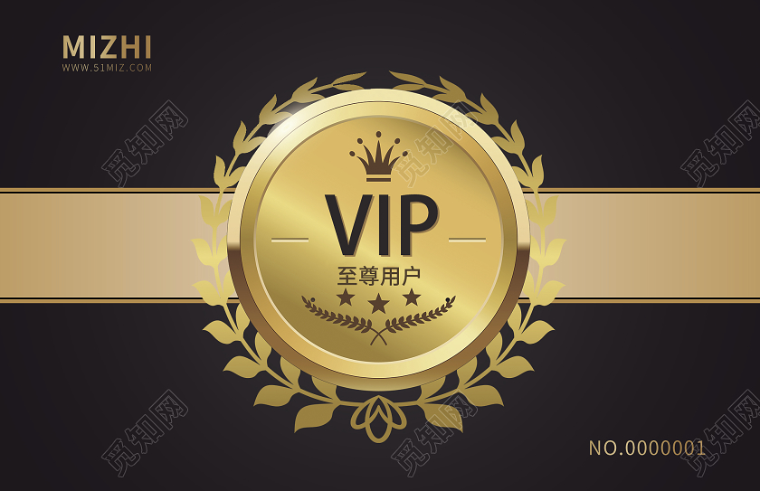 黑色大气vip至尊用户酒吧会员卡
