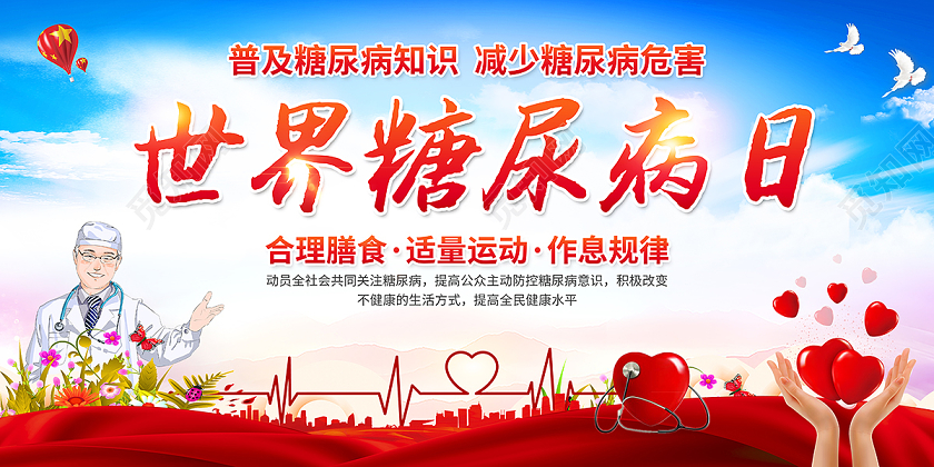 2020世界防治糖尿病日展板设计
