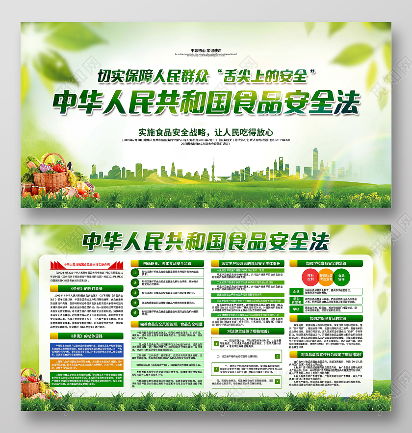 绿色简约食品安全法宣传栏