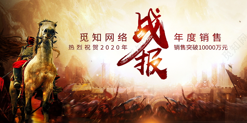 古典中国风企业业绩荣耀喜报战报贺报宣传展板