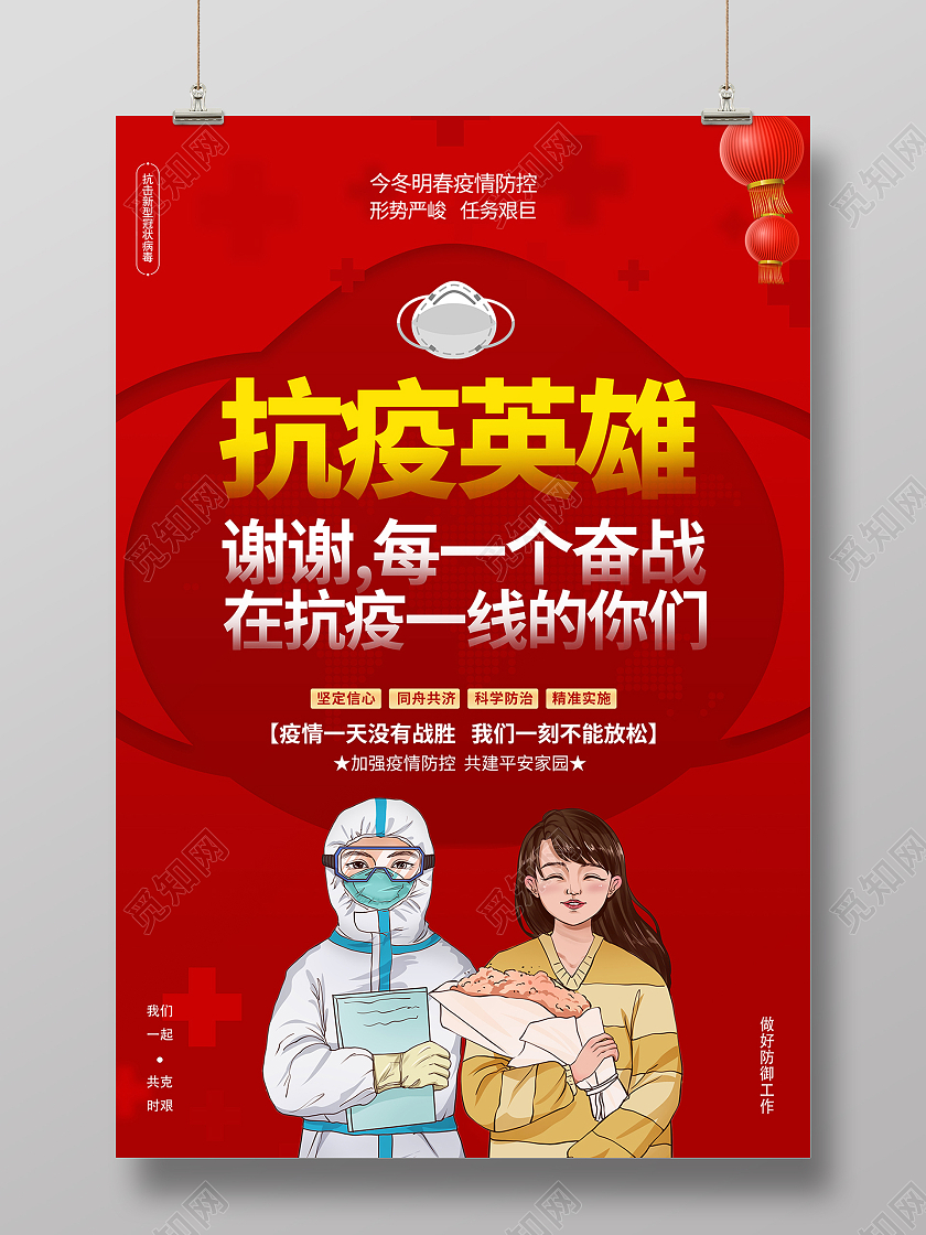 2021抗疫谢谢你们为抗疫出力海报设计疫情抗疫