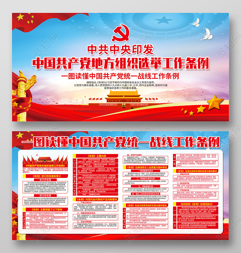 红色党政地方组织选举工作条例党建党政党课