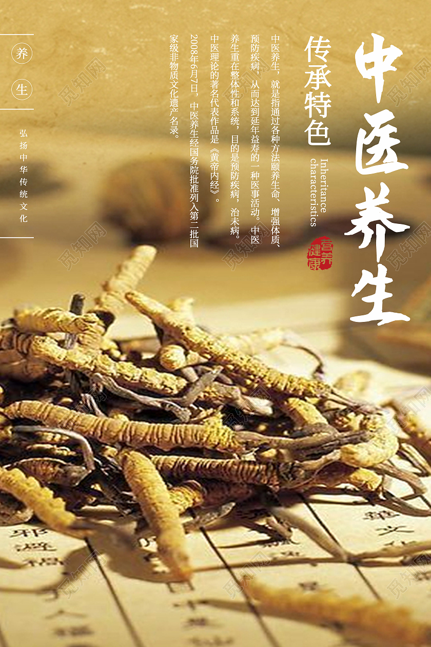 传统中医养生海报中医海报中医宣传