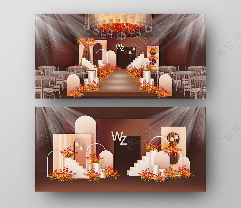 复古风婚礼效果图