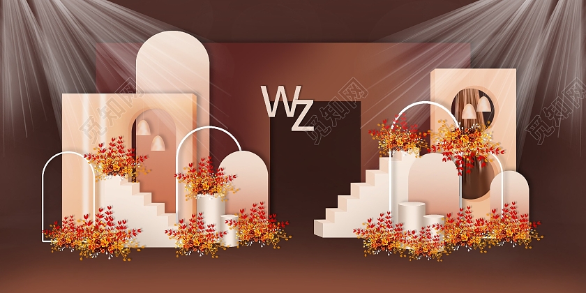 复古风婚礼效果图