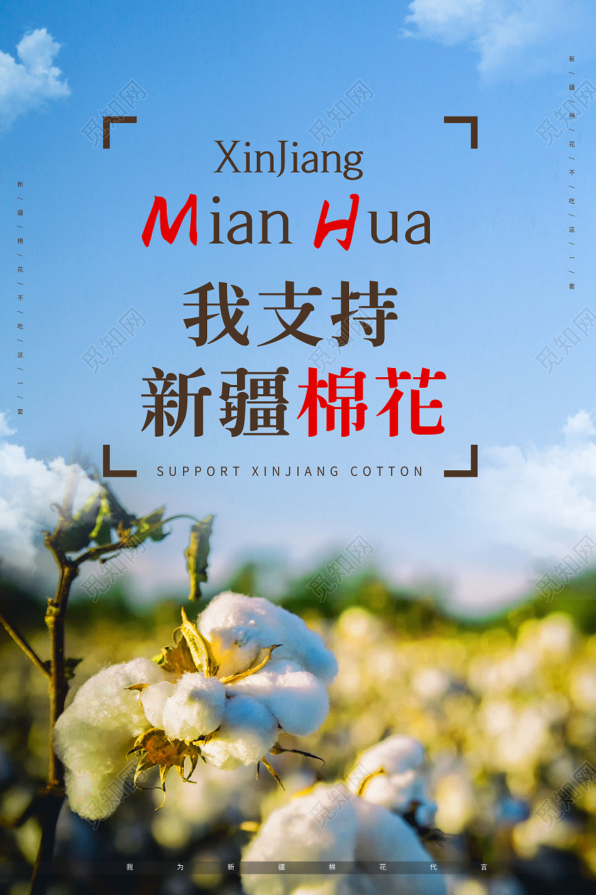 我支持新疆棉花新疆棉花海报