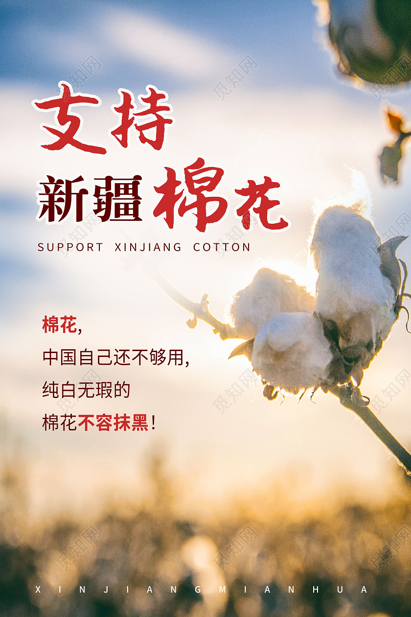 我支持新疆棉花新疆棉花新疆棉花海报