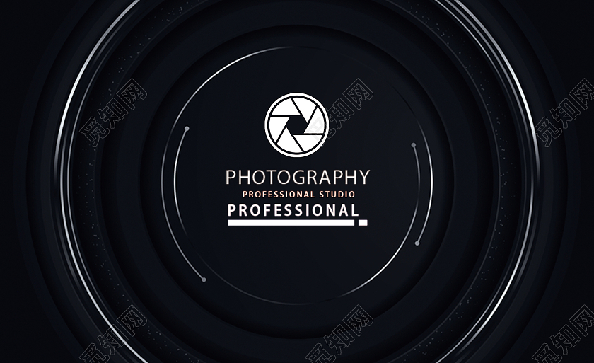 黑色时尚风格摄影名片摄像名片