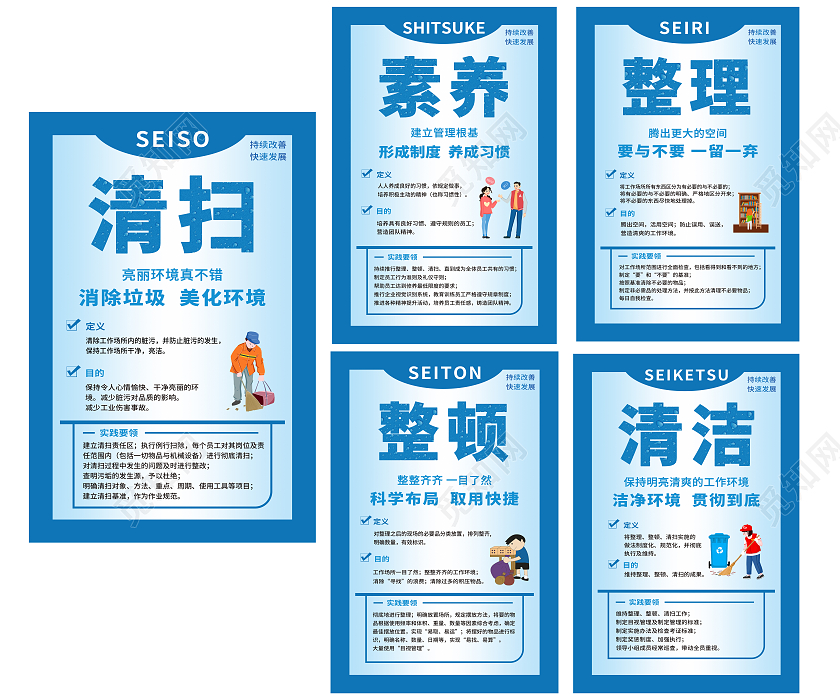 清扫素养整理整顿清洁套图5s套图1