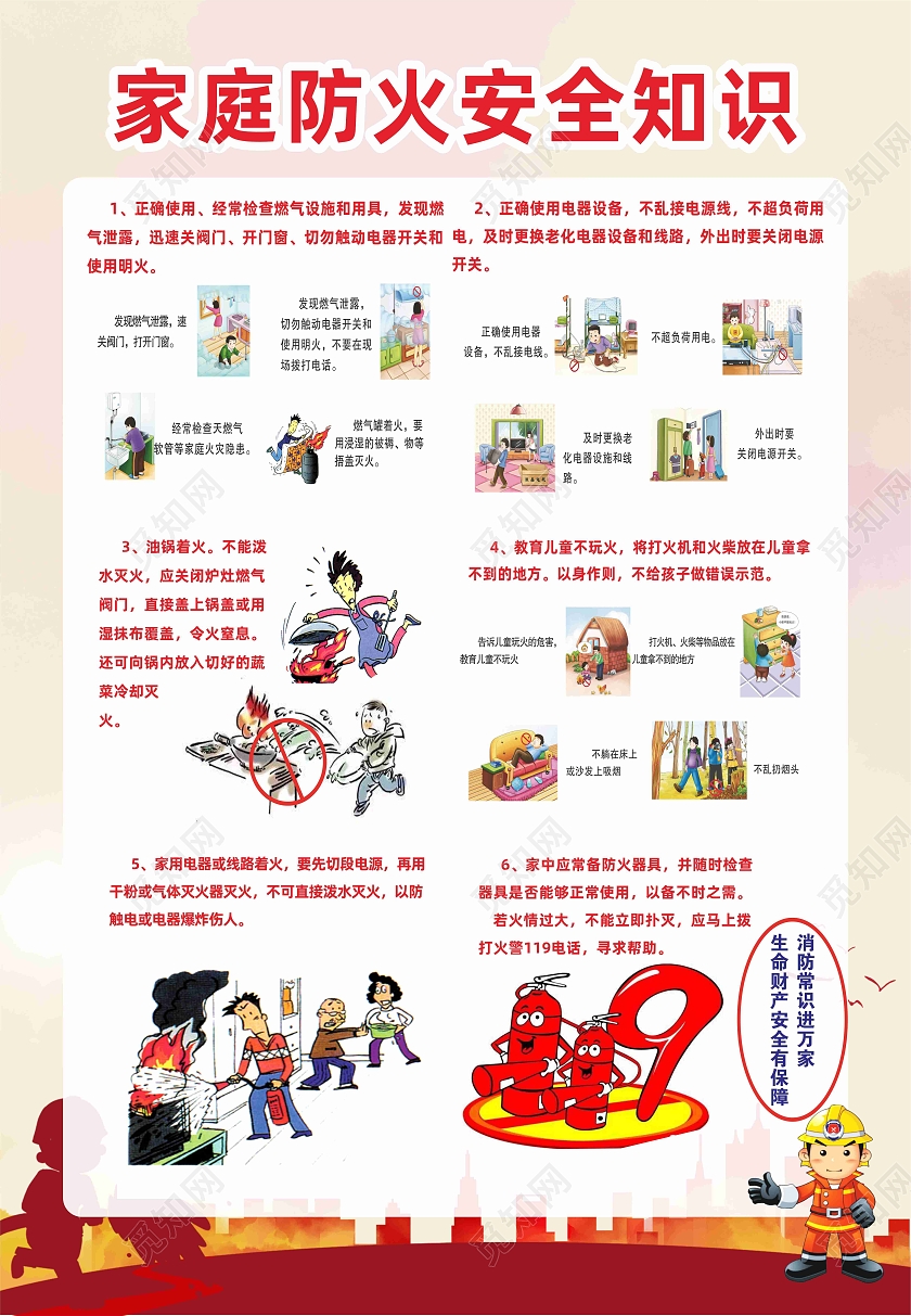 电动车家庭防火安全知识宣传单电动车安全