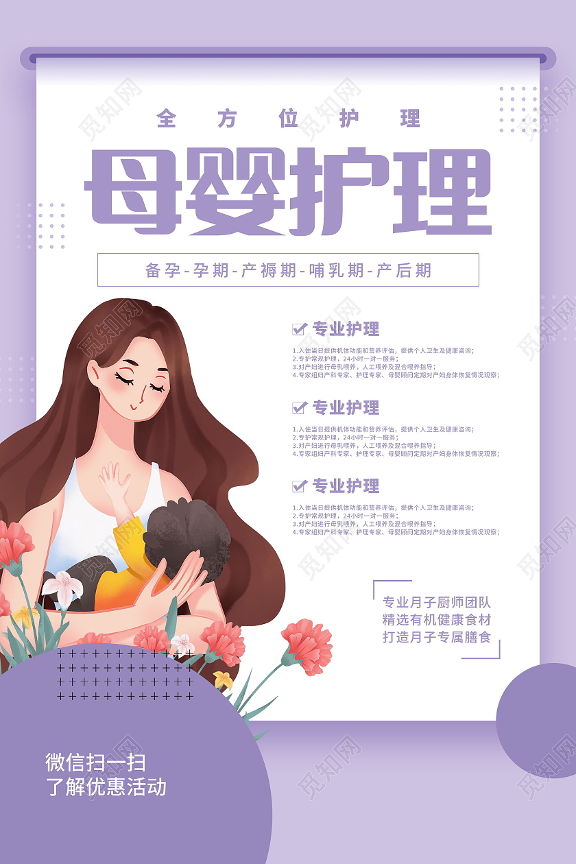 呵护孩子保障健康孕婴护理海报