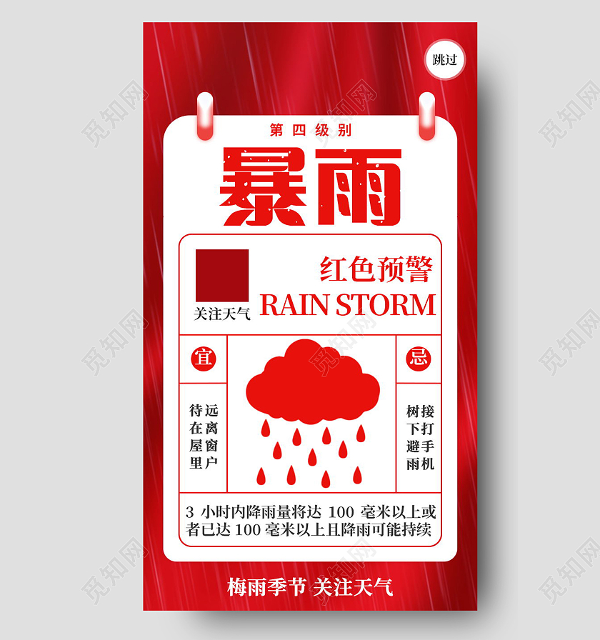 暴雨抗洪救灾郑州挺住河南加油公益手机海报暴雨模板