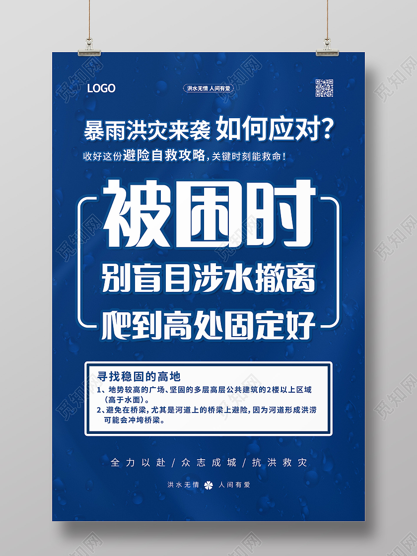 暴雨应对措施新乡挺住郑州挺住河南加油海报暴雨模板河南暴雨