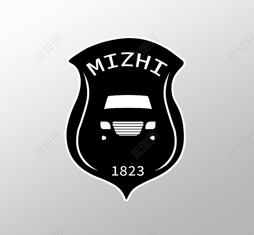 黑白盾形汽车logo汽车相关logo汽车logo设计